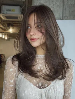 セミロング カラー 似合わせ美髪ヘア✨ 天王寺．阿倍野🌈のヘアスタイル