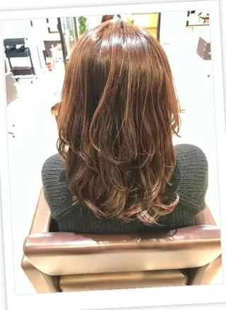 ロング カラー パーマ ヘアアレンジ メンズ キッズ ネイル マツエク・マツパ EnBlesS西宮 マンツーマン神道有基のヘアスタイル