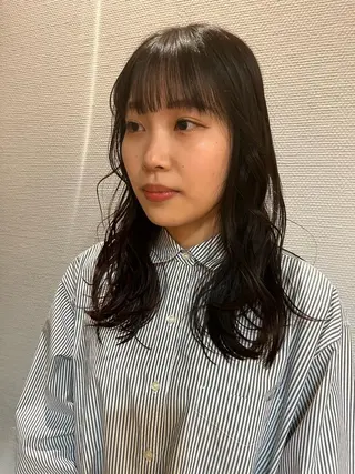 ロング かわい りほのヘアスタイル