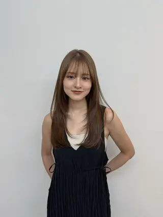 セミロング レイヤー×髪質改善 ×透明感/杉田 圭のヘアスタイル