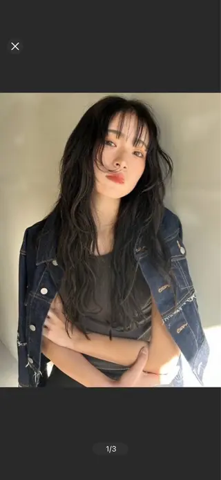 ロング カラー 野口 和真のヘアスタイル