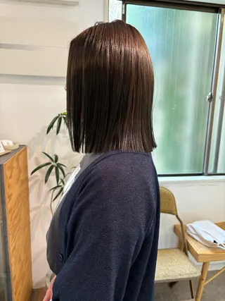 ミディアム カラー sakura🌸 レイヤー/韓国ヘアのヘアスタイル