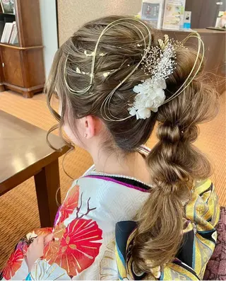 ロング ヘアアレンジ 池田 景子のヘアスタイル