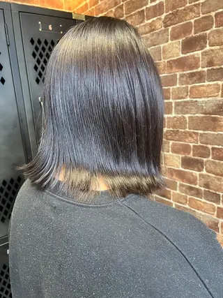 ミディアム カラー パーマ ヘアアレンジ メンズ キッズ ネイル マツエク・マツパ アイブロウ 久木原 ゆりのヘアスタイル