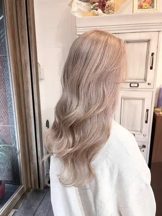 ロング カラー 髪質改善で 憧れの潤艶美髪にのヘアスタイル