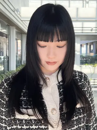 セミロング 園田 渉 ◤SHIKIO◢のヘアスタイル