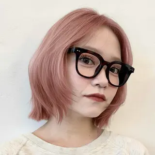 セミロング カラー ヘアアレンジ 顔周りカット×透明感 カラー💫AINAのヘアスタイル