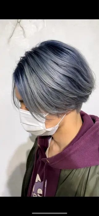 ショート カラー メンズ メンズ専門店 店長 小柳 裕夢のヘアスタイル