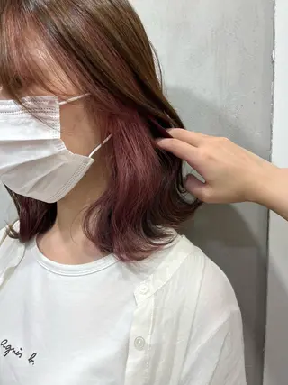 ミディアム カラー 🫧tomoka 透明感カラー🫧のヘアスタイル
