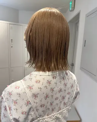 ミディアム 🫧ブリーチカラー/ ボブ🫧madokaのヘアスタイル