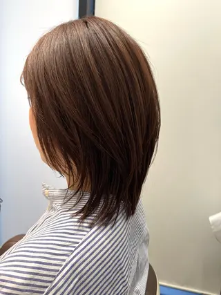 ミディアム カラー 藤井 仁紀のヘアスタイル