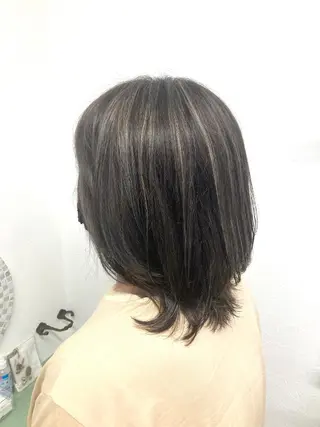 ミディアム パーマ カラー ヘアアレンジ 髪質改善✧︎カラー 💎AIM【アイム】のヘアスタイル