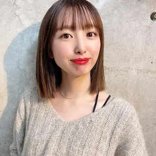 ミディアム 及川 光のヘアスタイル