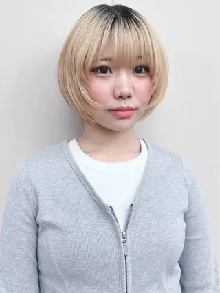 ショート 小顔ボブ/お悩み解決 /ボブパーマ/とういのヘアスタイル