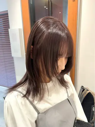 ミディアム カラー 透明感✨女性特化💙 chihiroのヘアスタイル