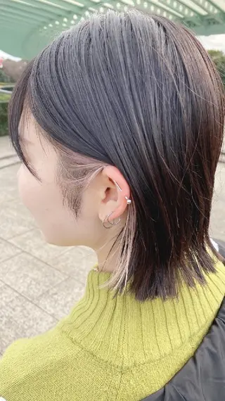 ミディアム カラー 社内カット講師・店長 菅原賢一のヘアスタイル