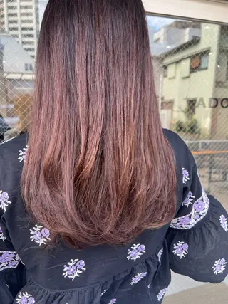 ロング 艶ボブ🤎ボブパーマ 透明感カラー\メンズのヘアスタイル