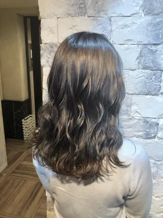セミロング カラー ヘアアレンジ 綺麗な髪質にしたい方 限定🌈清水 祥のヘアスタイル