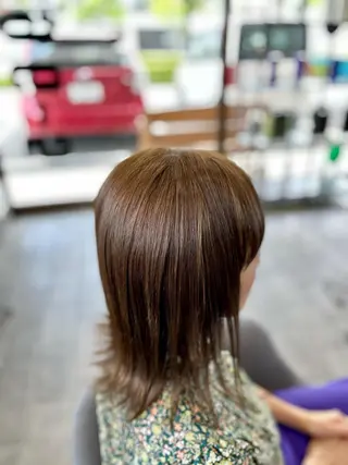 カラー lanugo 越打　優のヘアスタイル