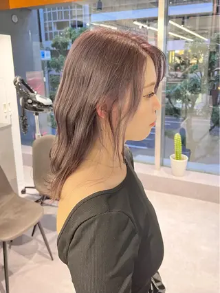 ミディアム カラー デザインカラー 小西勇次のヘアスタイル