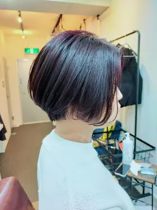 ショート カラー 水素トリートメント/ 髪質改善/ナカノメのヘアスタイル