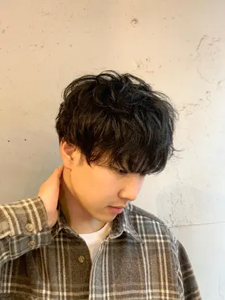 ショート ハイライト/レイヤー 木下翔太のヘアスタイル