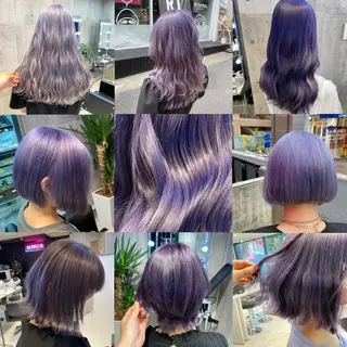 セミロング 🤍ムラ修正ブリーチ 🤍原宿/YUUのヘアスタイル