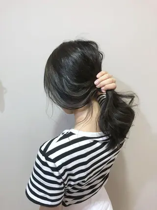 ロング カラー 小顔カット✨ 透明感カラー/村上のヘアスタイル