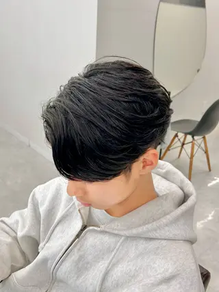 ミディアム パーマ メンズ 🏁メンズパーマ/ RYOYAのヘアスタイル