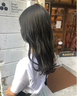 ロング カラー ボブ/ミディアム RIONAのヘアスタイル