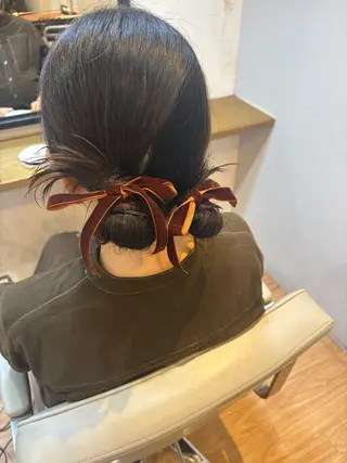 ヘアアレンジ 韓国ヘアー🇰🇷 MIWAのヘアスタイル