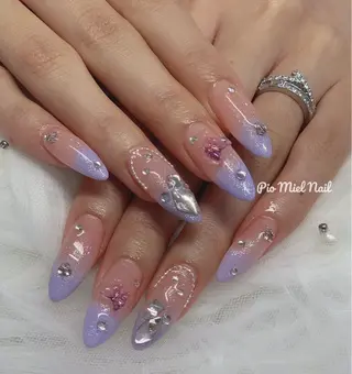 ネイル HANA 長さだしのネイルデザイン