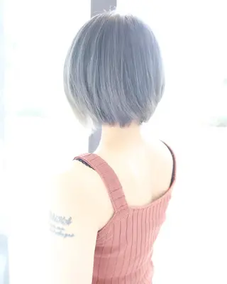 ショート カラー 髪質改善酸性縮毛矯正 酸性ストレート◎鈴木のヘアスタイル