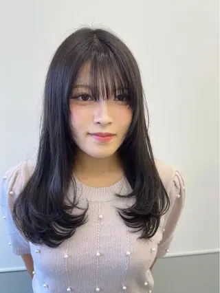 ロング カラー 韓国ヘア🇰🇷 スズキのヘアスタイル