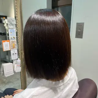ミディアム カラー フェザーパーマ🌙 毛流れ yuzukiのヘアスタイル