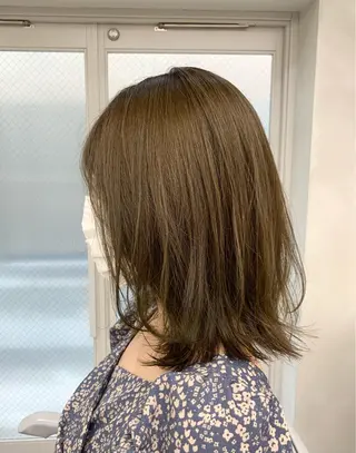 ミディアム カラー 【くせ毛さんのお悩み 解決🍀】栗橋のヘアスタイル
