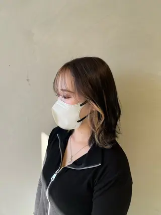 カラー 本木下朋花/髪質 改善×ダブルカラーのヘアスタイル