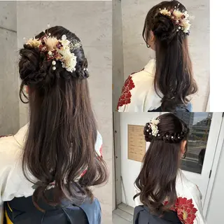 ロング ヘアアレンジ 美髪× ヘアセット✨Araiのヘアスタイル