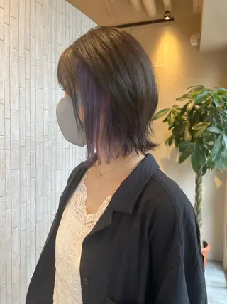カラー Aya/四条烏丸/ インナーカラーのヘアスタイル