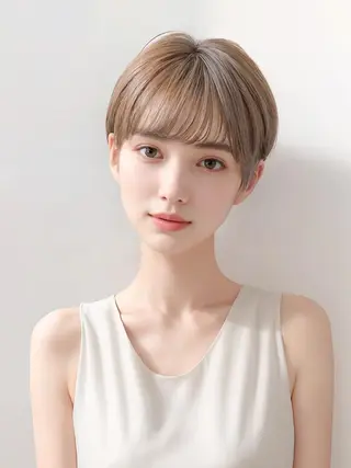 ショート ish by fan .✄代表 根本卓実のヘアスタイル