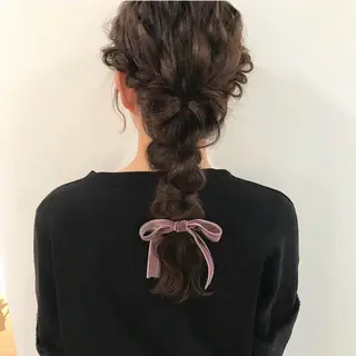 ヘアアレンジ オリーブ🎶アッシュ グレージュちひろ🧸のヘアスタイル