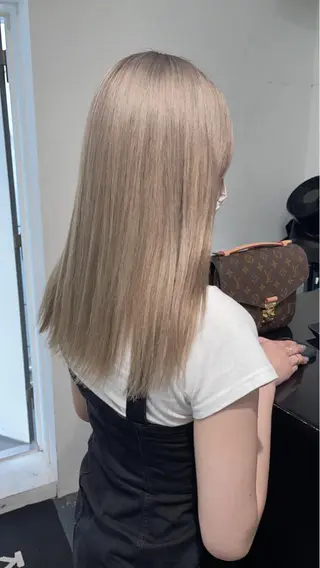 ロング カラー ヘアアレンジ 艶ハイトーン/ヘア アレンジAYAKAのヘアスタイル