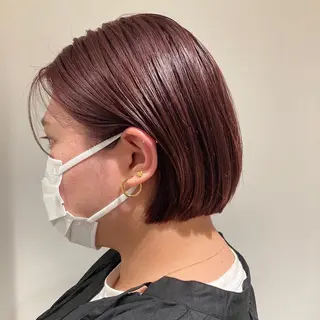 ショート カラー スキバサミを使わない カット🌼唯🌼のヘアスタイル