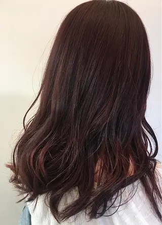 セミロング カラー 似合わせ×透明感 カラー🤍MAOのヘアスタイル