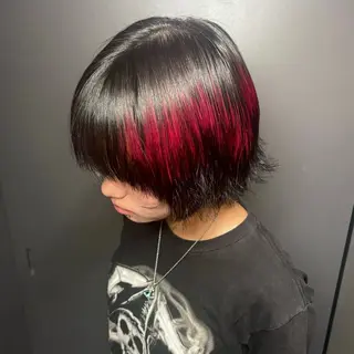ショート カラー ★デザインカラー ハイトーン ももか★のヘアスタイル