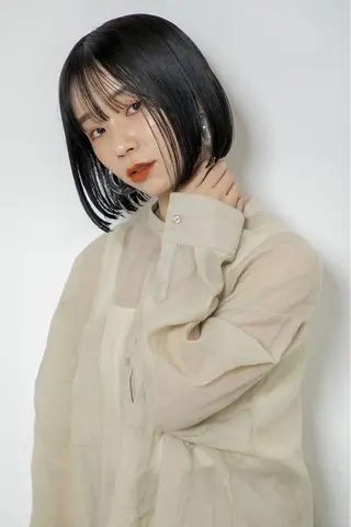 ミディアム カラー 髪質改善アンジュール ひかりのヘアスタイル