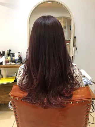 ロング カラー \脱・うねり& 広がり/gite菊のヘアスタイル