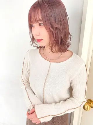 ミディアム 梅津 光帆のヘアスタイル