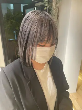 ミディアム 永田 優希のヘアスタイル