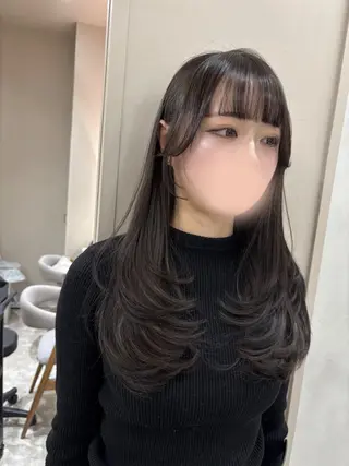 ロング コトネ🫧 韓国風レイヤーカットのヘアスタイル